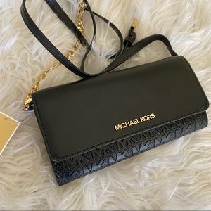 New Michael Kors large wallet on chain Xbody bag